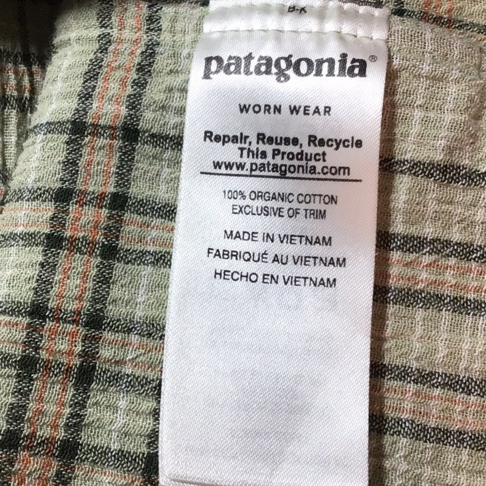 Patagonia Men’s Short Sleeve 100% Organic Cotton Size S - Picture 5 of 8
